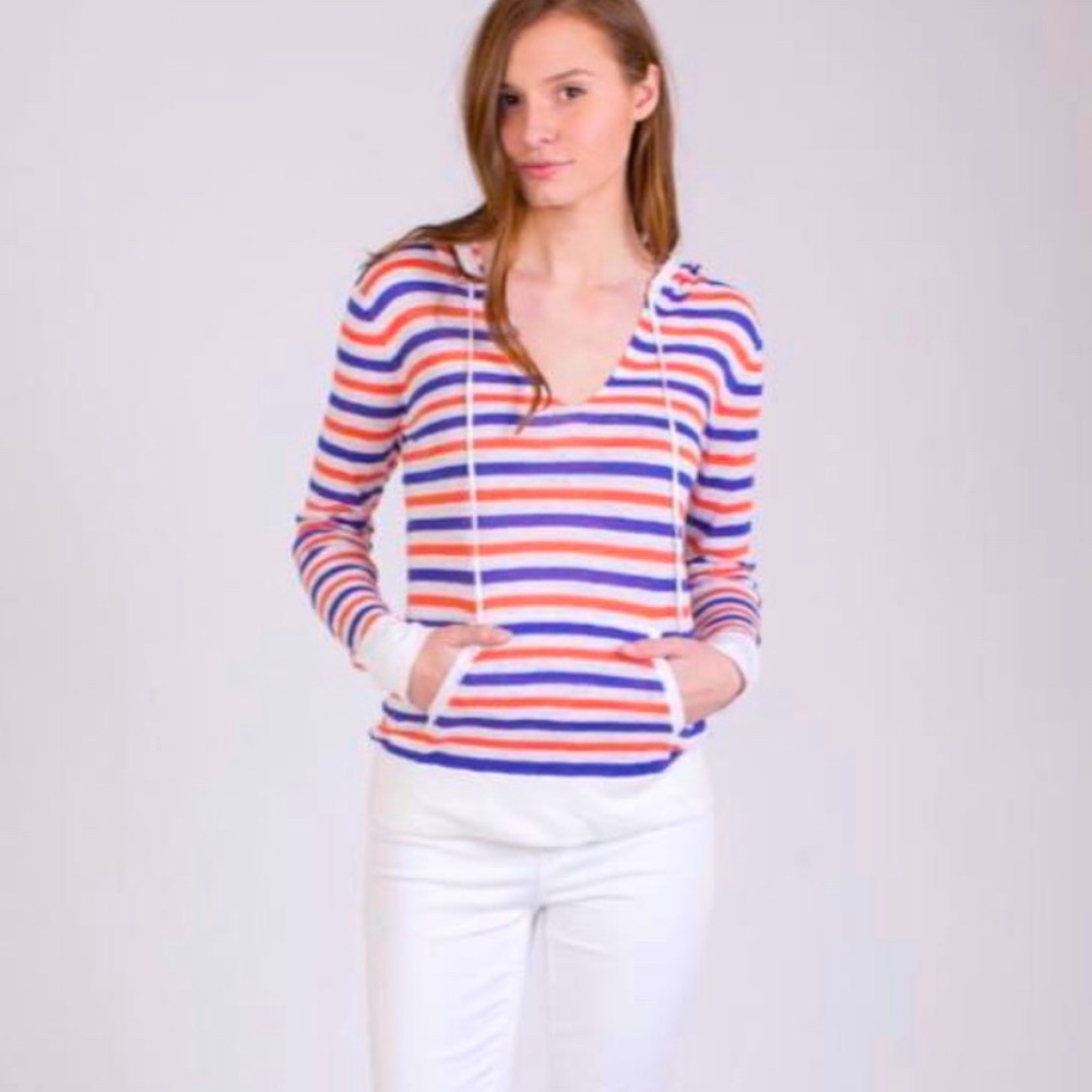 NWT HIHO Beach Sweater Striped Hoodie